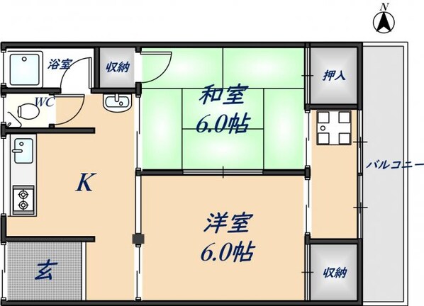 柳生文化の物件間取画像